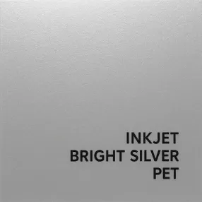 Inkjet Bright Silver PET — Premium metallisk merking for kraftig merkevarebygging